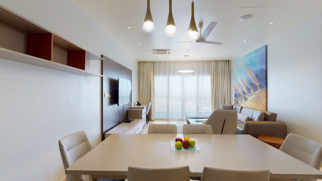 Aura Suites Dar-es-Salaam Deluxe Suites Dining and Lounge Area